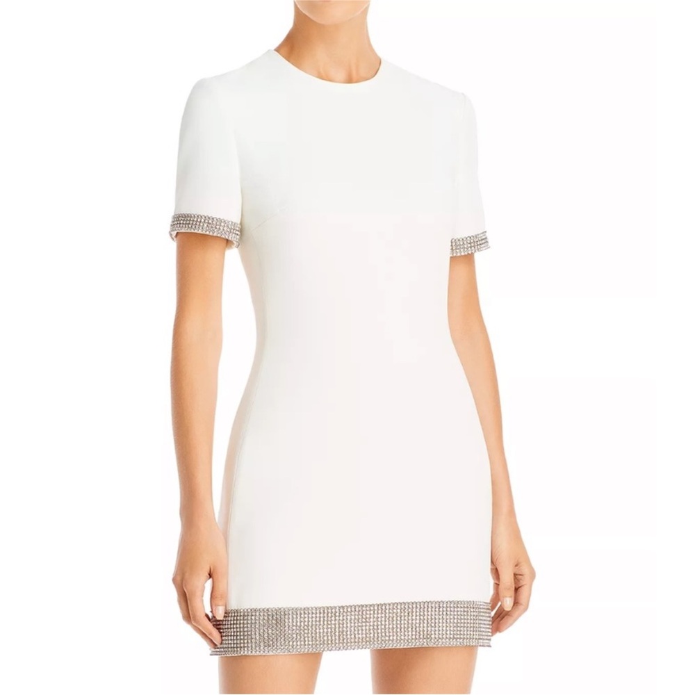 Chic Mini Dress with Swarovski Trim by David Koma